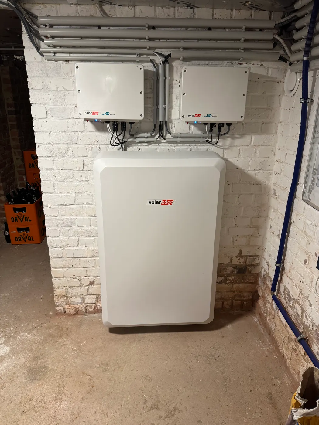 Batteries & onduleurs — réalisation Thermo Confort Solution en Wallonie